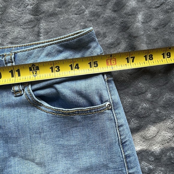 EST 1946 Denim Distressed Y2K Denim Skirt Size 8 - Picture 7 of 8